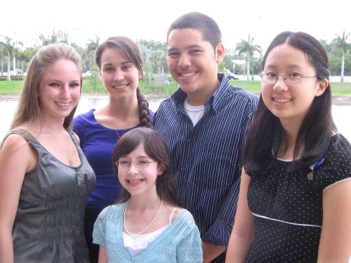 (Back row) Ariel Porto, Julie White, Anson Contreras, Whitney Sha (Front row) Talia Fradkin