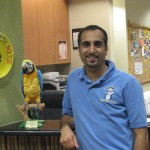 Dr. Haik in the front of his office on 441, just South of Forest Hill Blvd.
