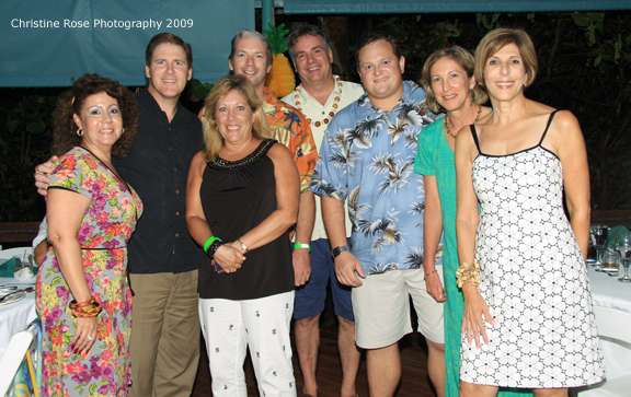 The Leadership Palm Beach County group having fun at their Luau at the Singer Island Hilton. Photo: Christine Rose.