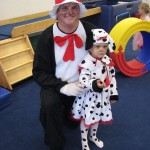 Cat in the Hat and a young dalmation