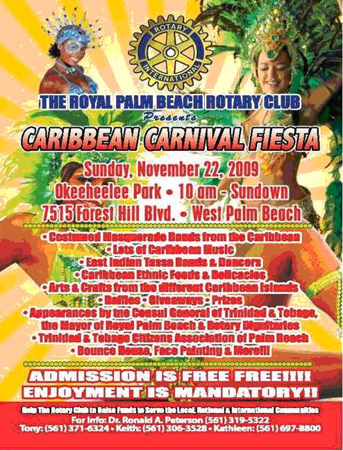 The Royal Palm Beach Rotary Club presents Caribbean Carnival Fiesta