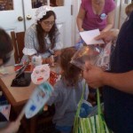 Getting passports signed and masks decorated