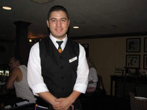 Our waiter Luis
