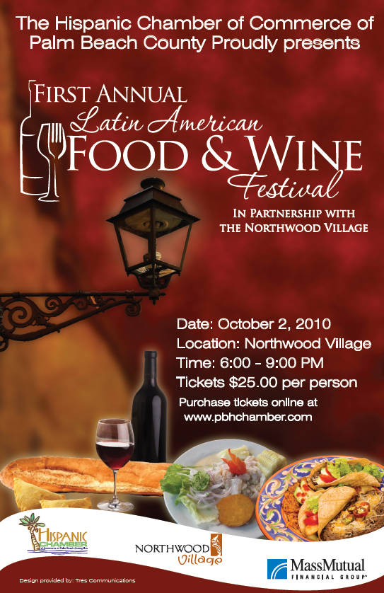 October, 2010 – Latin American Food & Wine Fest on Oct. 2nd