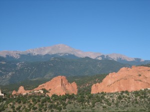View from a lodge room at Garden of the Gods Club.