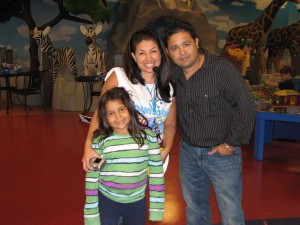 Jasmine, Lucy and Jesus Guiterrez at Playmobil FunPark's National Day of Play on Saturday, Nov. 20th.