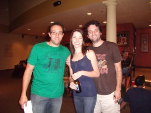 John Manzelli, Katie Amadeo and Antonio Amadeo at the 24-Hour Theatre Festival. See related story under "AW Stories of the Month."