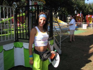 A Zumba instructor at SalsaFest, which was held at Greenacres Park, Nov. 19 - 21st.