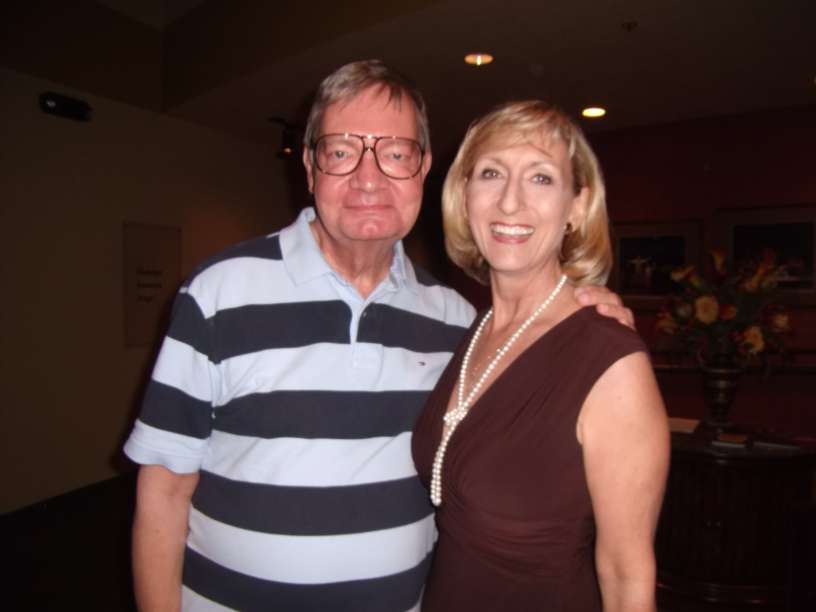 Michael Hall with Patricia Burdett of the Caldwell Theatre