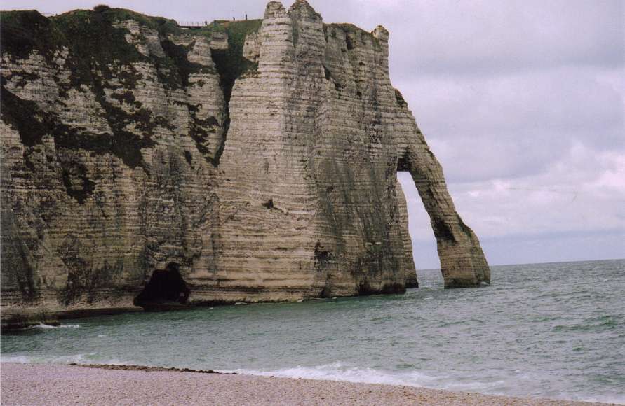 Michael Hall's photo of Etratat, a spot that attracted many impressionist painters in France