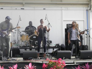 On stage at the Royal Palm Beach Art & Music Fest, which ran from March 25th - 27th. Photo supplied by Peter Wein of the WEI Network