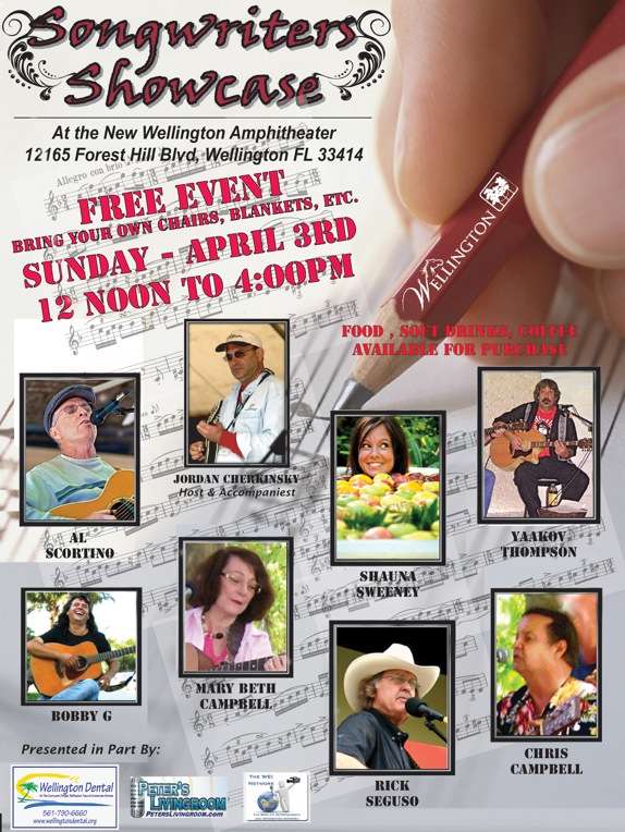 April, 2011 – Songwriter’s Showcase on April 3rd