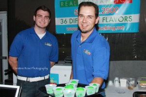 The Ice King pleases the crowd with pistachio ice at Flavors 2011.
