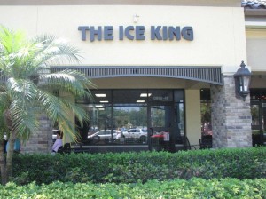 The Ice King of Wellington, located in the Courtyard Shops at Wellington, next to Tijuana Flats