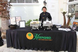 Havana Restaurant Booth at the Paramount Mixer in Palm Beach on July 19th. Photo by Carol Porter.