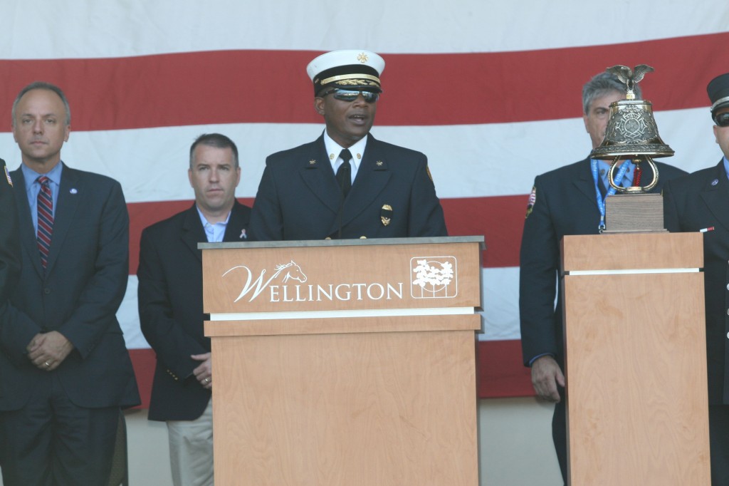 At the Tenth Anniversary of 9-11 Ceremony in Wellington. Photo by Carol Porter.