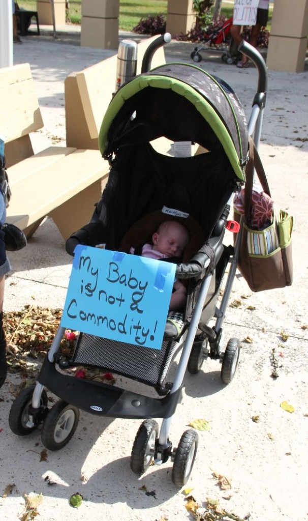 Occupy Lake Worth , 2nd event – Bryant Park, Lake Worth in October, 2011.  Photo by Carol Porter.