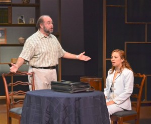 Michael H. Small and Jackie Rivera in "After the Revolution" at Caldwell. Photo: Thomas M. Shorrock.