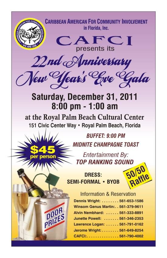 December, 2011 – CAFCI’s New Year’s Eve Gala