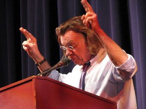 Poet Thomas Lux at the 2011 PB Poetry Festival. Photo: Dr. Blaise Allen.