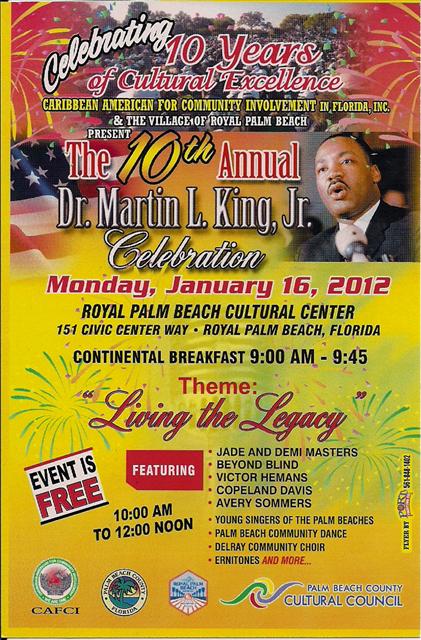January, 2012 – MLK Celebration