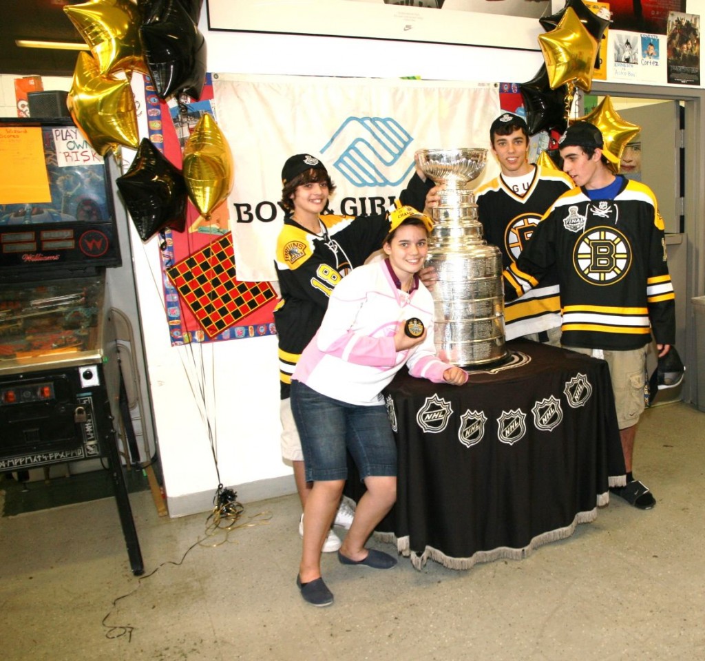 Stanley Cup Comes to the Boys and Girls Club in Wellington. Photo by Carol Porter.