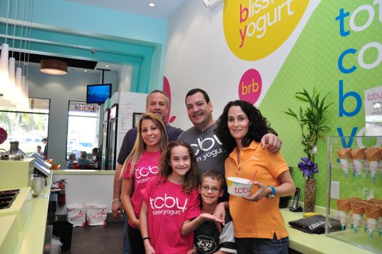 Grand Opening of TCBY in Wellington, FL. TCBY enjoys a visit from Binks Forest Elementary on Jan. 26th. Photo by Lois Spatz.
