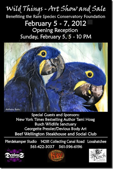 January, 2012 – Rare Species Conservatory Foundation’s Sixth Annual Wildlife Art Show