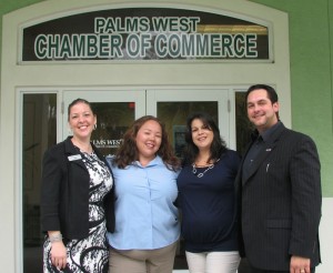 Michelle Haines, Jessica Clasby, Maritza Clark and Ronnie DeManna, founding members of the YP group.