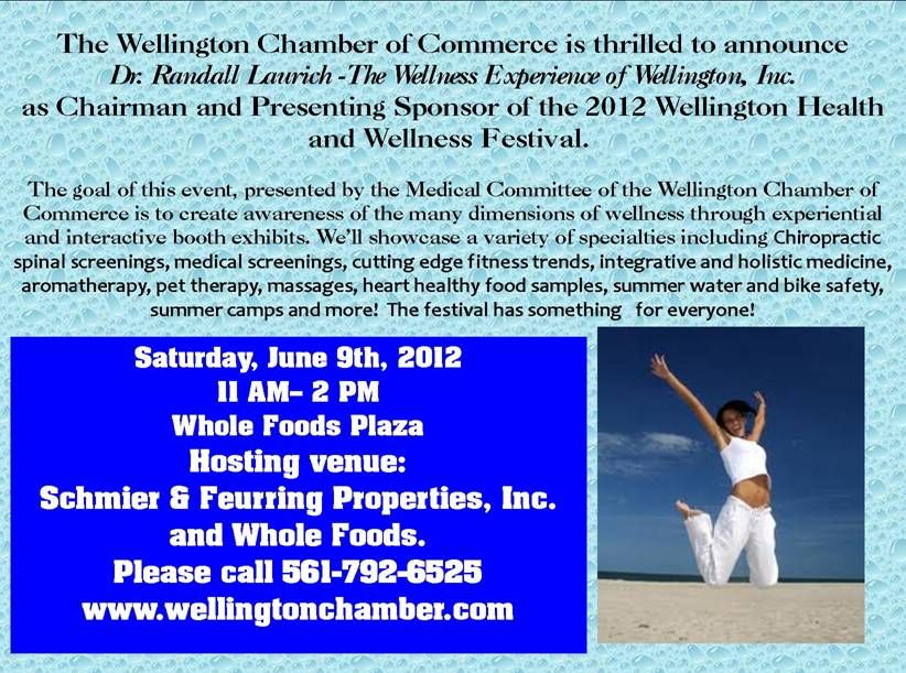 June, 2012 – Wellness Experience Sponsors Health & Wellness Festival