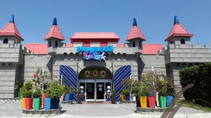 Entrance of the Playmobil FunPark castle in Palm Beach Gardens