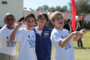 (Left to Right) 5th graders Dimitri Laurent , Alexander Acacio,, Matthew Grossberg and Nicolas Strada.