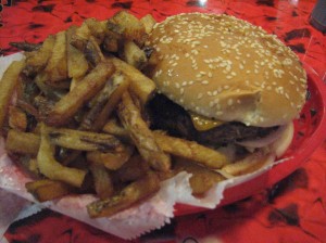 The Foster's Charburger, voted Best Burger of the Palm Beaches