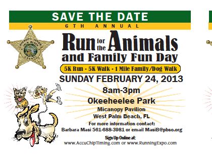 February, 2013 – Run for the Animals
