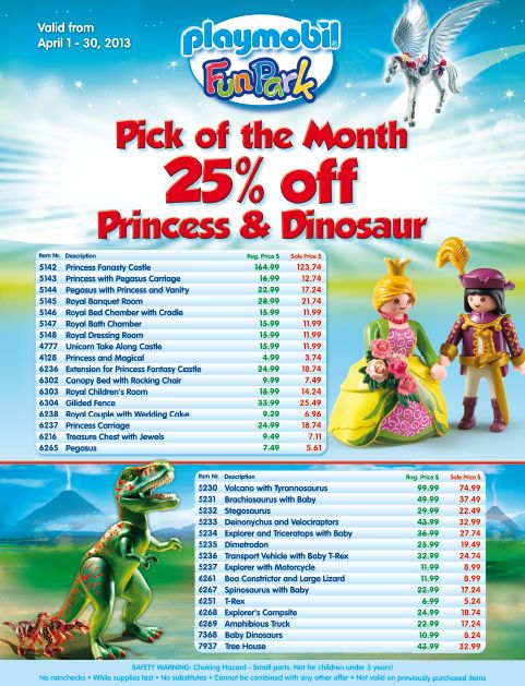 April, 2013 – Playmobil Pick of the Month
