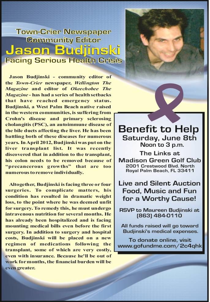 June, 2013 – Fundraiser for Jason Budjinski
