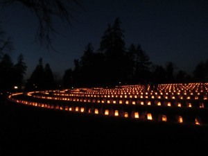 Remembrance night in Soldier's National Cemetery 