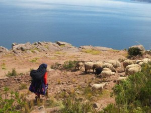 Scenes from Taquile Island on Lake Titicaca 