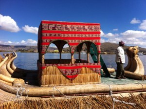 Reed boats of the Uros people 