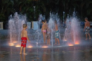 Interactive Fountain - Safari Nights - Palm Beach Zoo - photo Claudia Harden