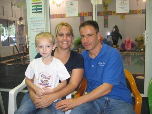 (L. to R.) Jack, Sarah and Howard Berkowitz of the British Swim School in Wellington