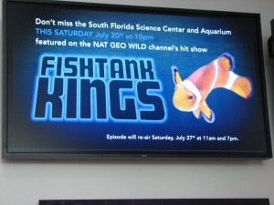 The South Florida Science Center and Aquarium is featured in National Geographic's "Fish Tank Kings" as the finale to their season.