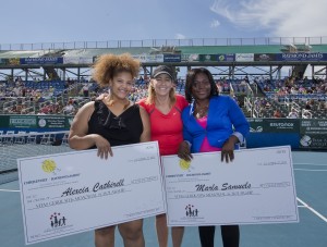 Chris Evert with Award Winners at 2012 Chris Evert/Raymond James Pro-Celebrity Tennis Classic  - Oct. 27, 2012; Delray Beach, FL