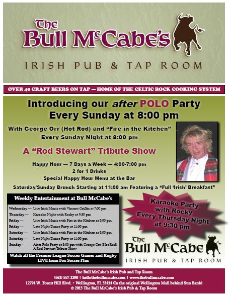 January, 2013 – Bull McCabe’s “Hot Rod” After Polo Party