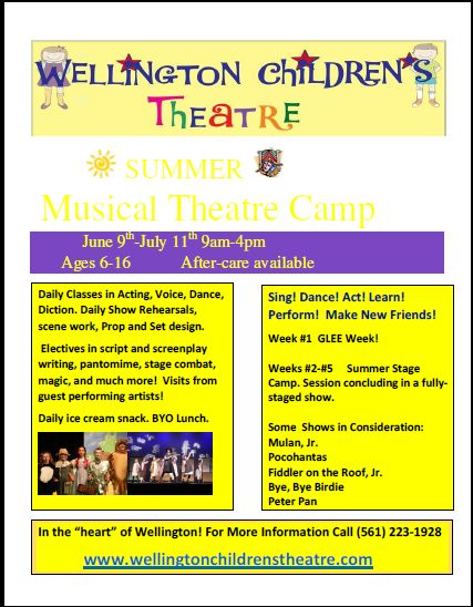 June, 2014 – Wellington Children’s Theatre Camp