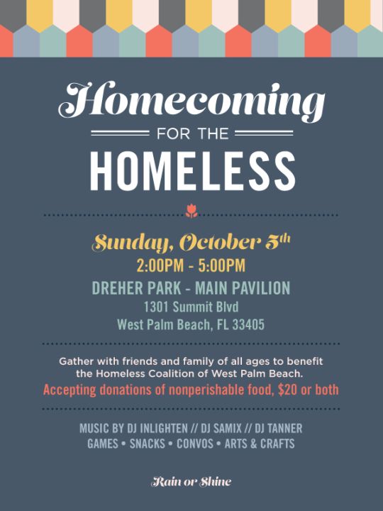 October, 2014 – Homecoming for the Homeless