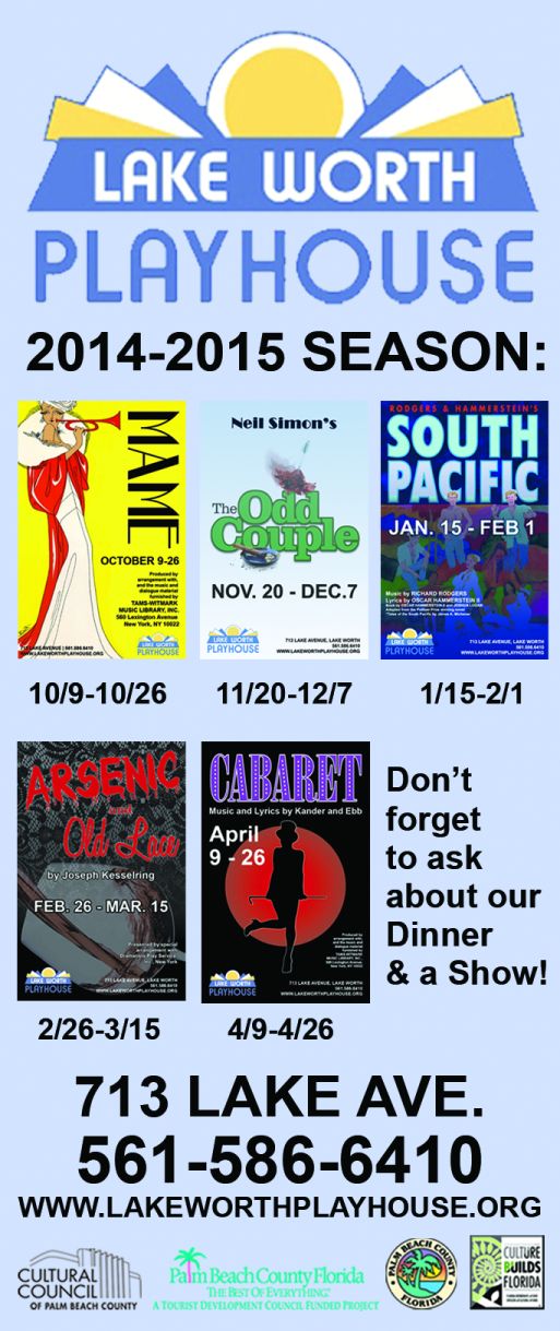 October, 2014 – Lake Worth Playhouse Main Stage Shows