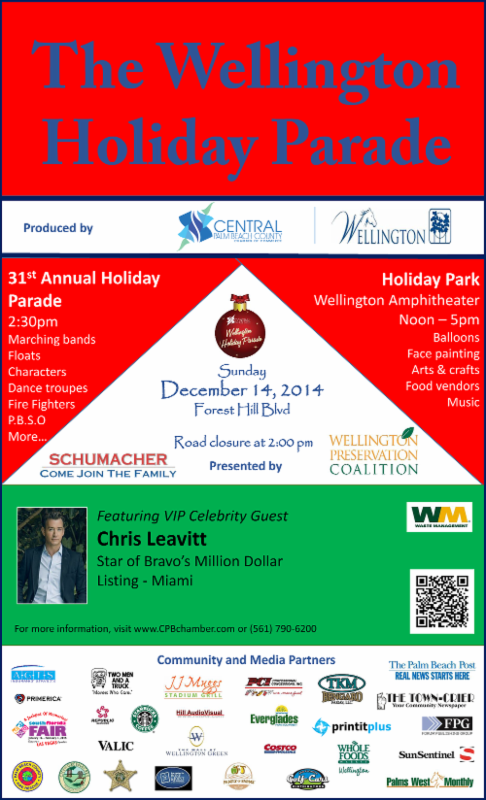 December, 2014 – 31st Annual Wellington Holiday Parade