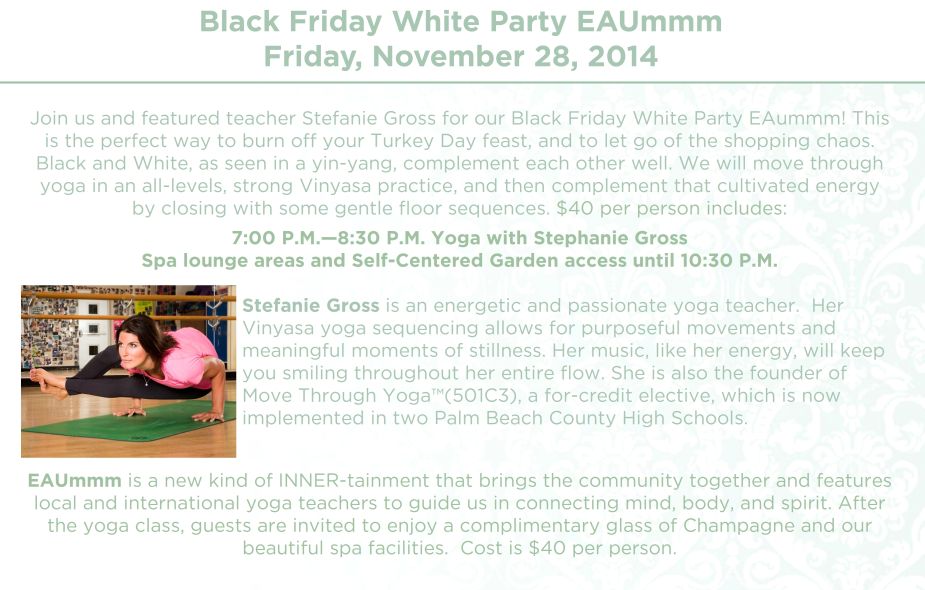 November, 2014 – Black Friday White Party
