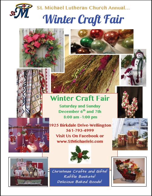 December, 2014 – St. Michael Lutheran Annual Winter Craft Fair
